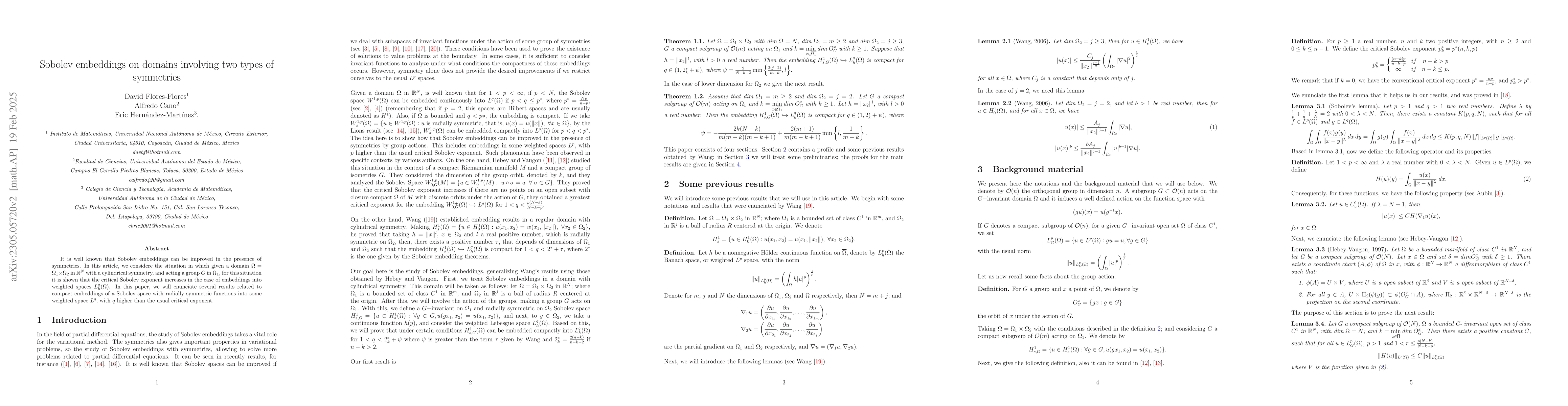 Thumbnail for Sobolev embeddings on domains involving two types of symmetries