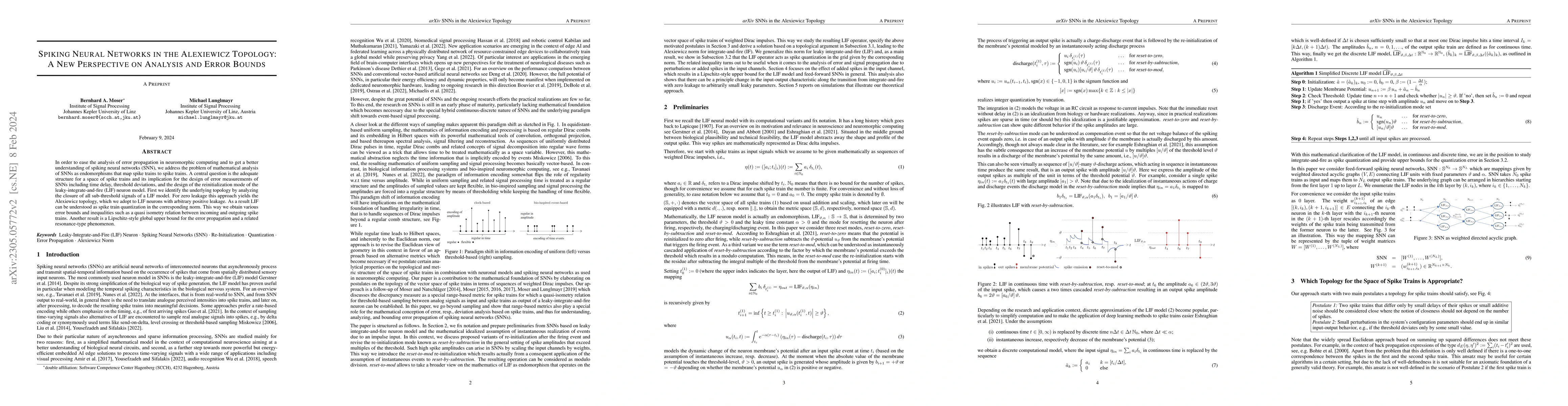 Thumbnail for Spiking Neural Networks in the Alexiewicz Topology: A New Perspective on
  Analysis and Error Bounds
