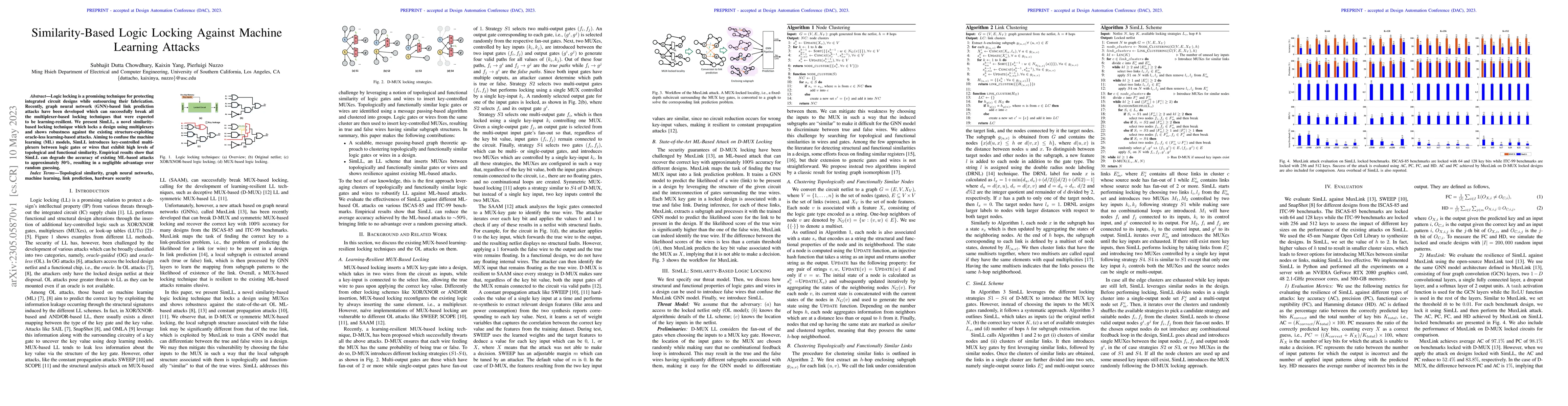 Thumbnail for Similarity-Based Logic Locking Against Machine Learning Attacks