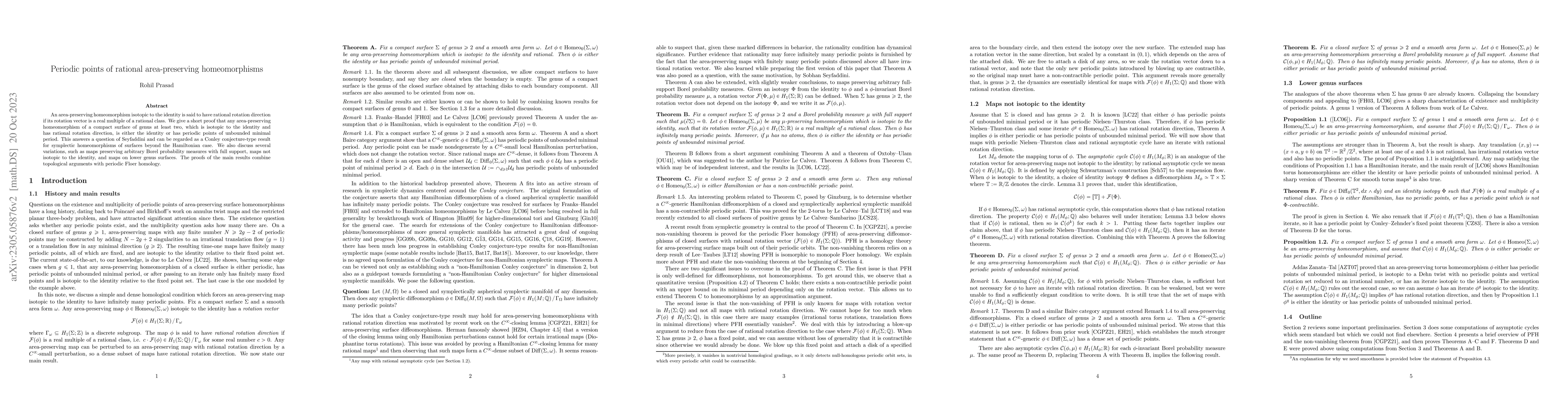 Thumbnail for Periodic points of rational area-preserving homeomorphisms