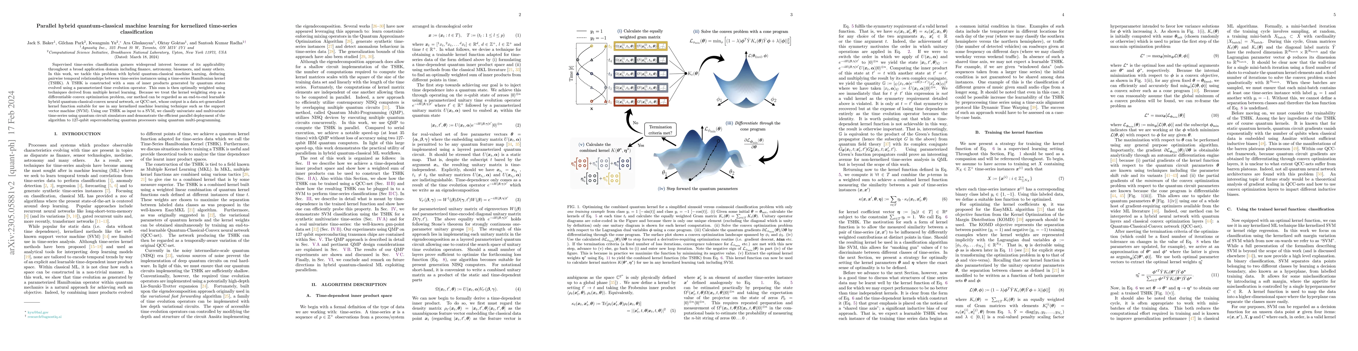 Thumbnail for Parallel hybrid quantum-classical machine learning for kernelized
  time-series classification