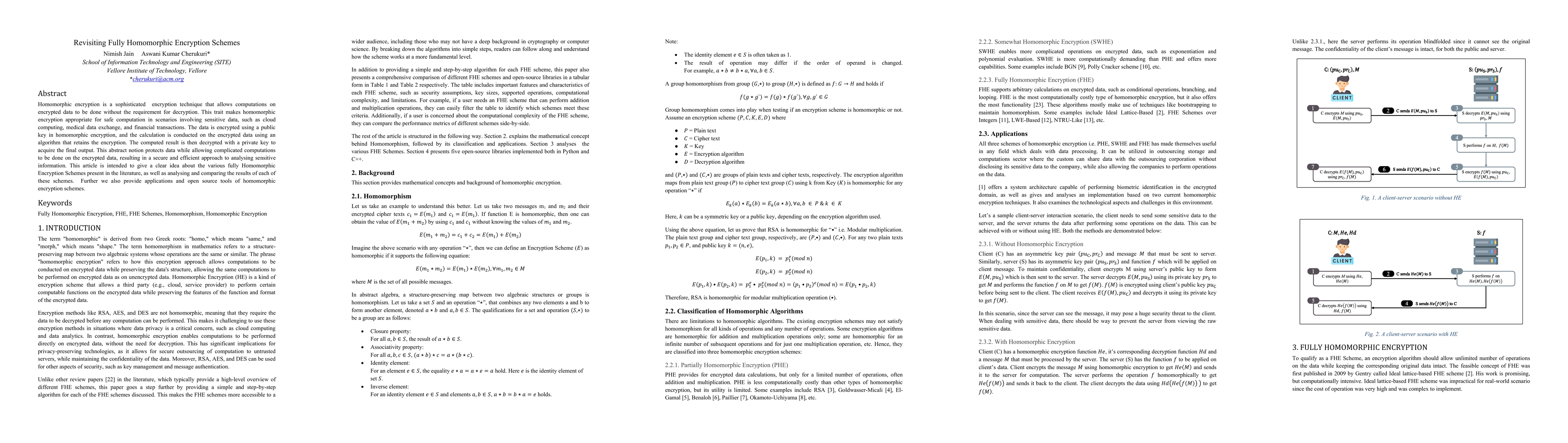 Thumbnail for Revisiting Fully Homomorphic Encryption Schemes