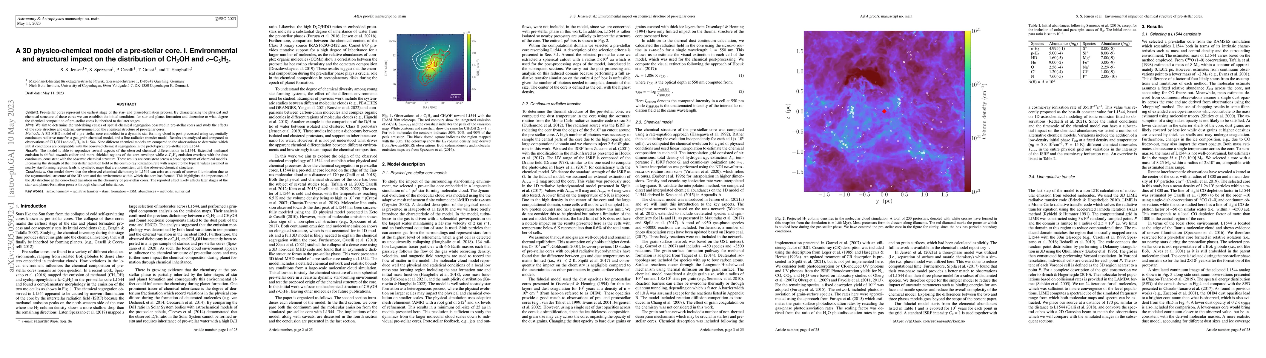 Thumbnail for A 3D physico-chemical model of a pre-stellar core. I. Environmental and
  structural impact on the distribution of CH$_3$OH and $c$-C$_3$H$_2$