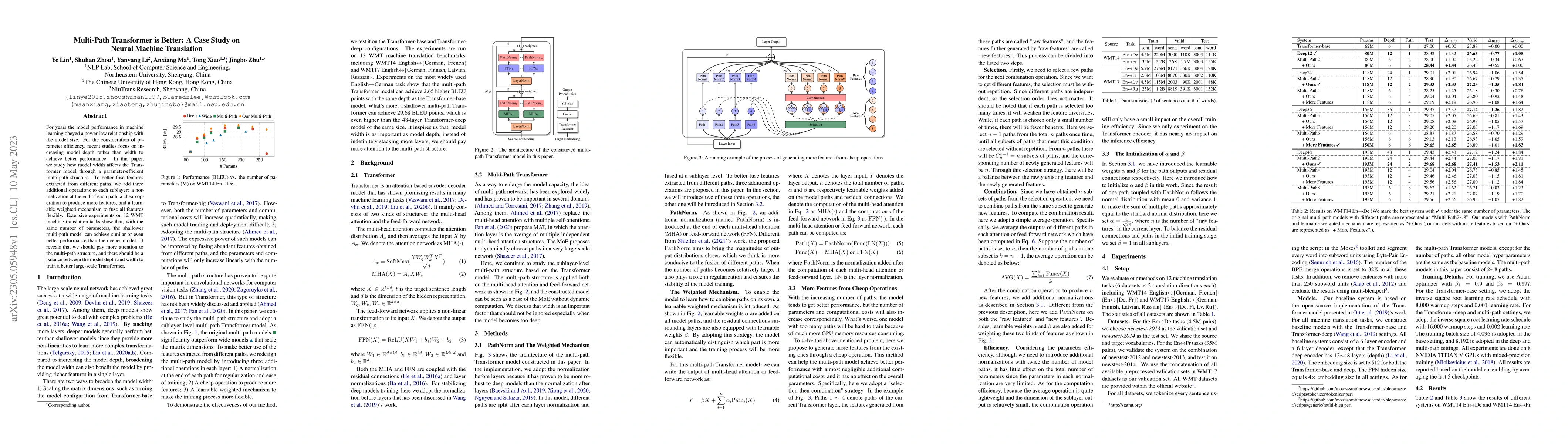 Thumbnail for Multi-Path Transformer is Better: A Case Study on Neural Machine
  Translation