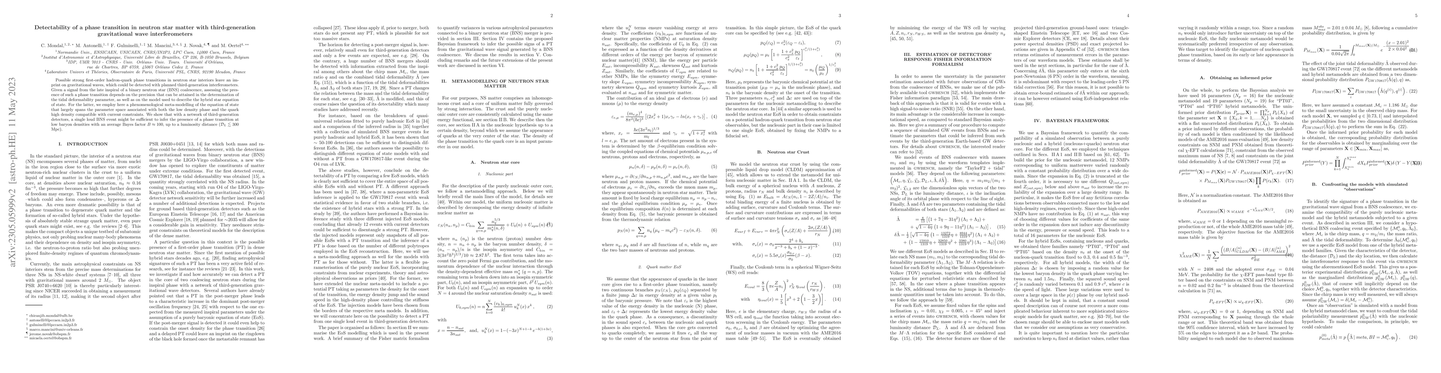 Thumbnail for Detectability of a phase transition in neutron star matter with
  third-generation gravitational wave interferometers