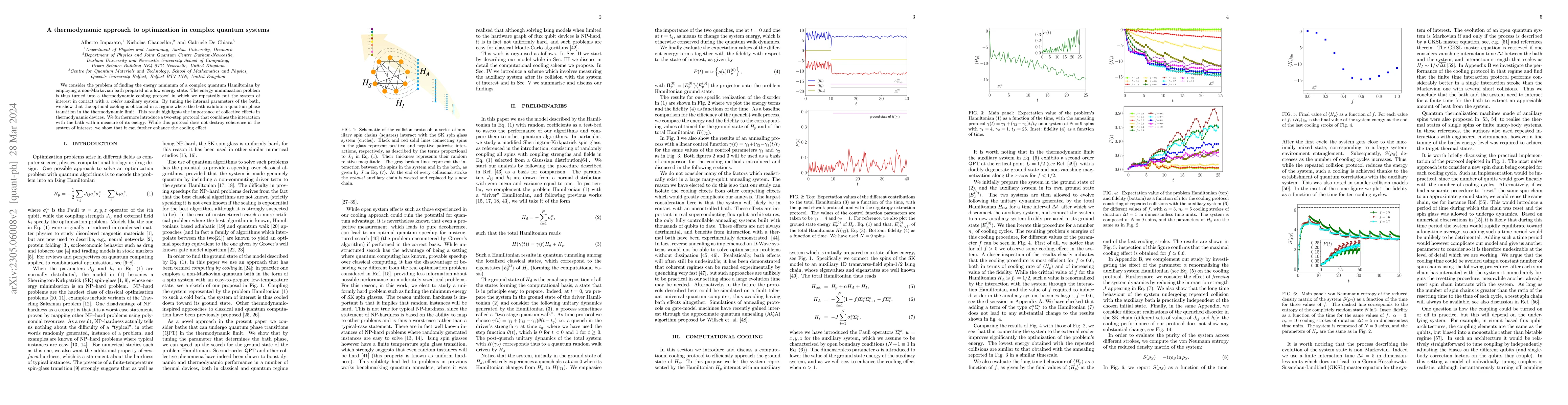 Thumbnail for A thermodynamic approach to optimization in complex quantum systems