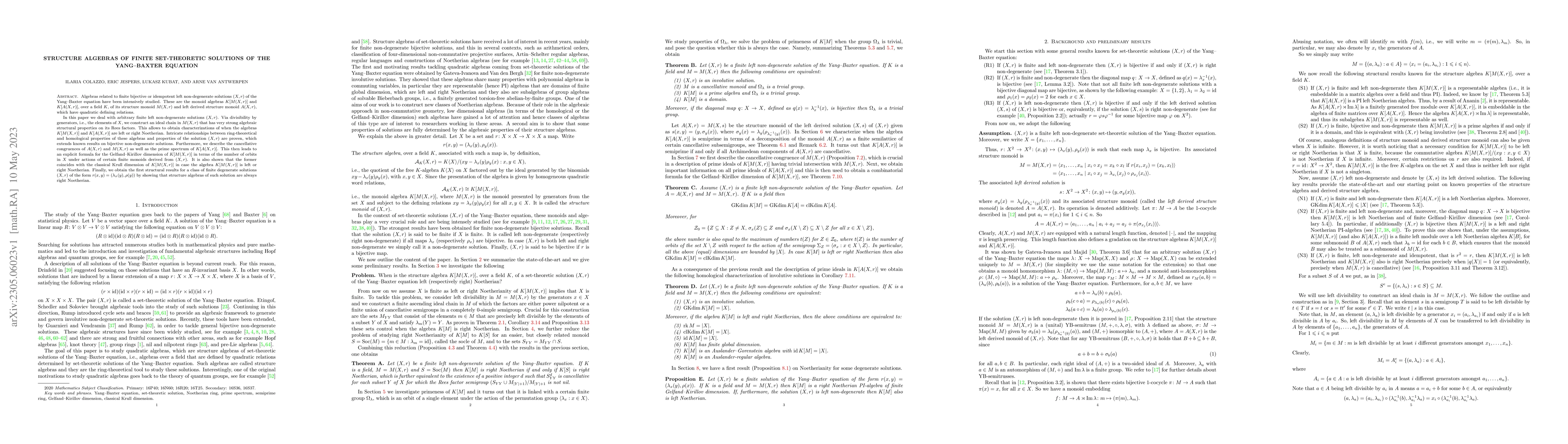 Thumbnail for Structure algebras of finite set-theoretic solutions of the Yang--Baxter
  equation