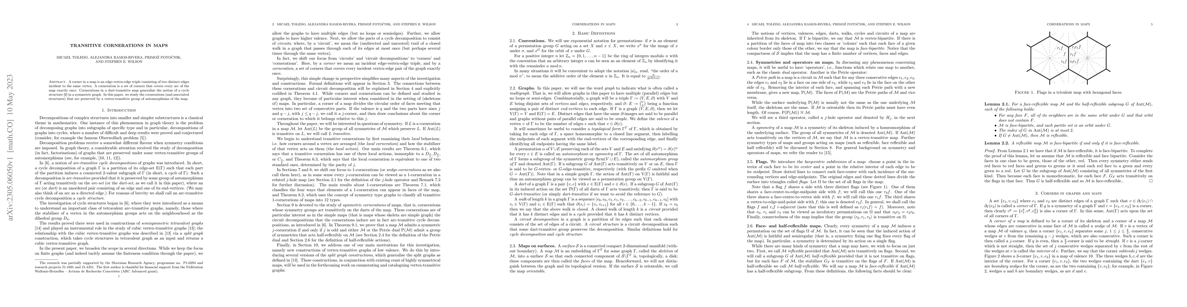 Thumbnail for Transitive cornerations in maps
