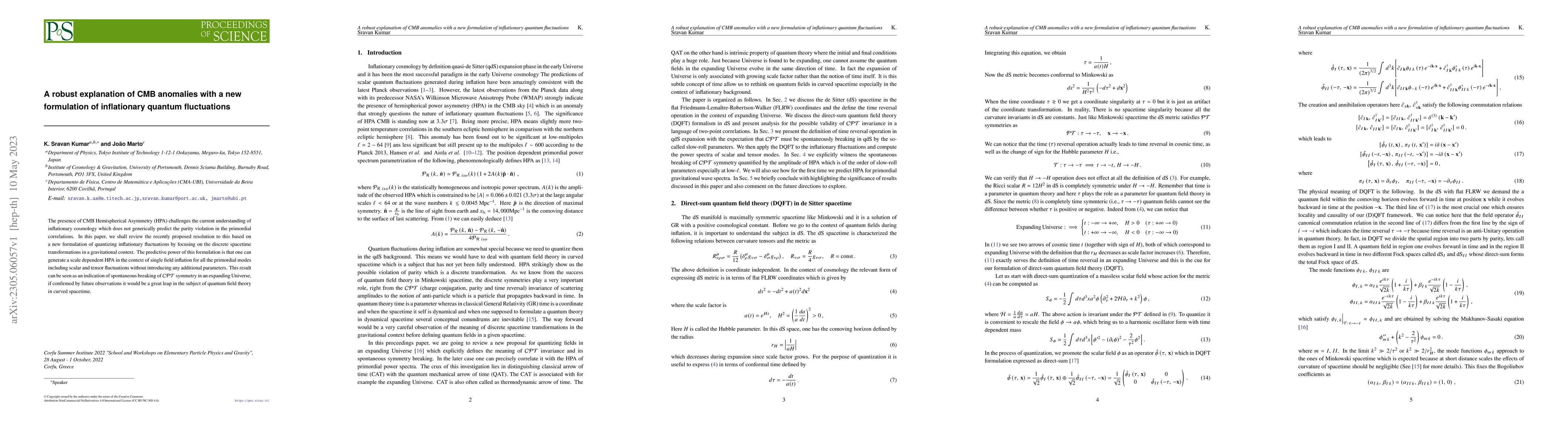 Thumbnail for A robust explanation of CMB anomalies with a new formulation of
  inflationary quantum fluctuations