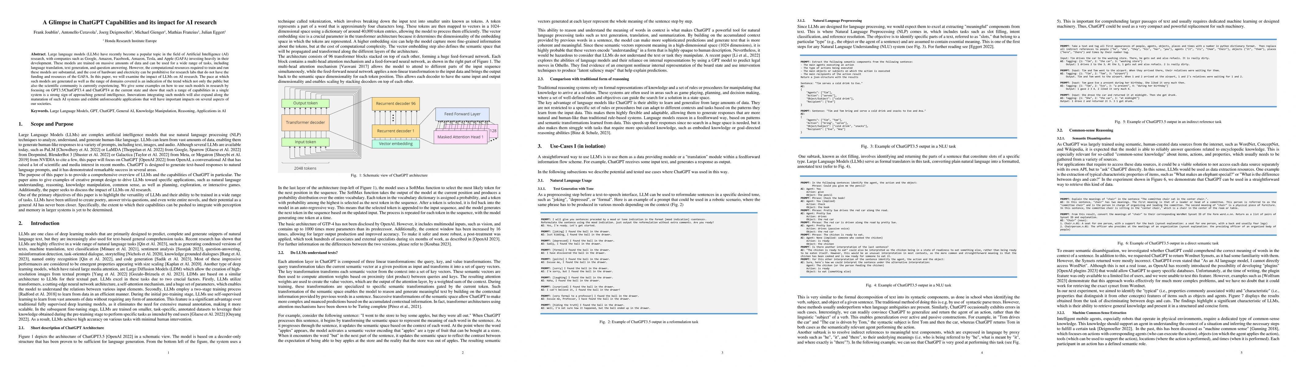 Thumbnail for A Glimpse in ChatGPT Capabilities and its impact for AI research