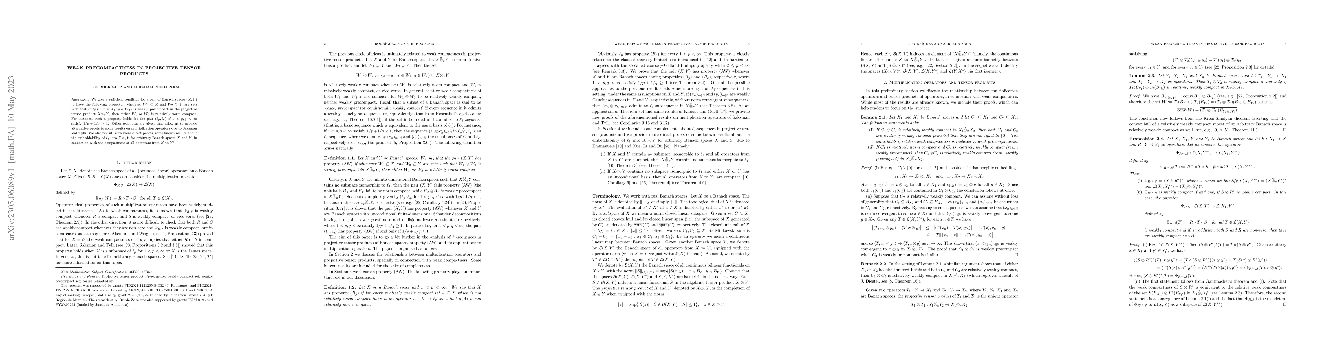 Thumbnail for Weak precompactness in projective tensor products