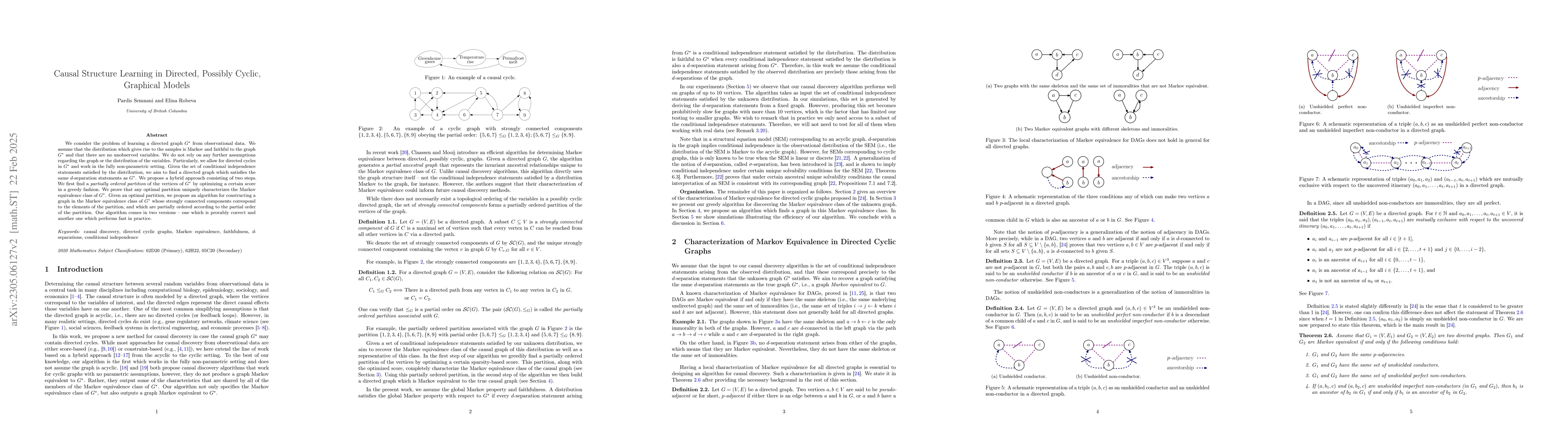 Thumbnail for Causal Inference in Directed, Possibly Cyclic, Graphical Models