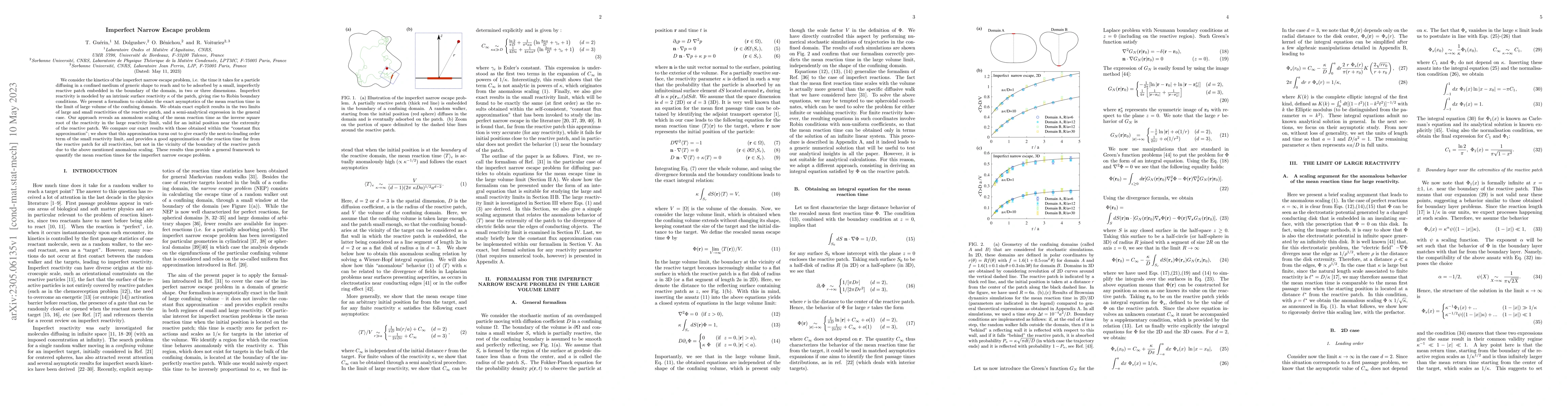 Thumbnail for Imperfect Narrow Escape problem
