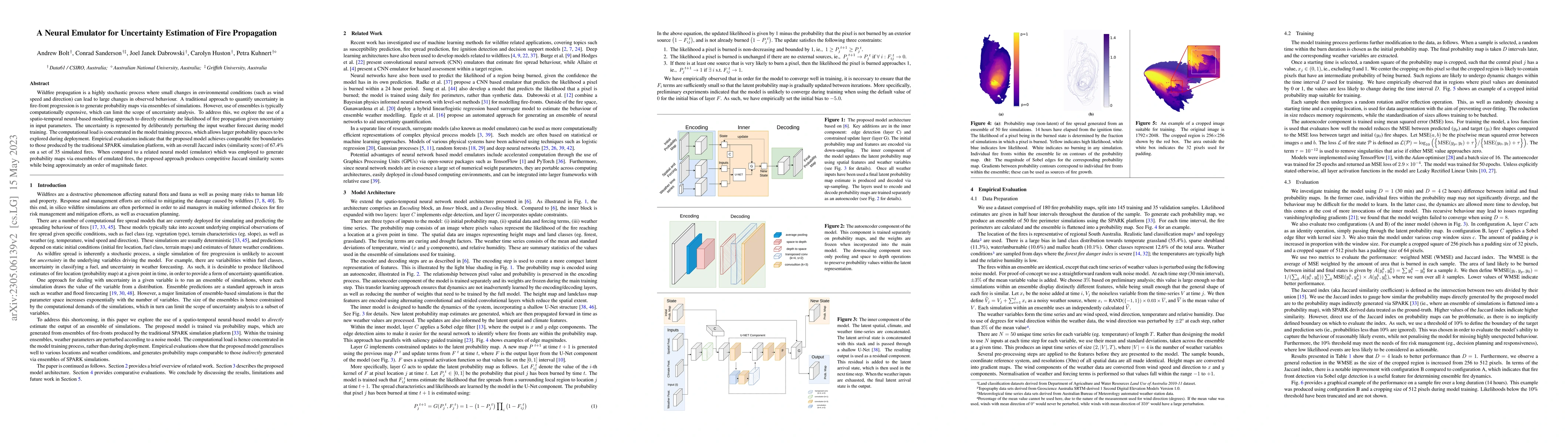 Thumbnail for A Neural Emulator for Uncertainty Estimation of Fire Propagation