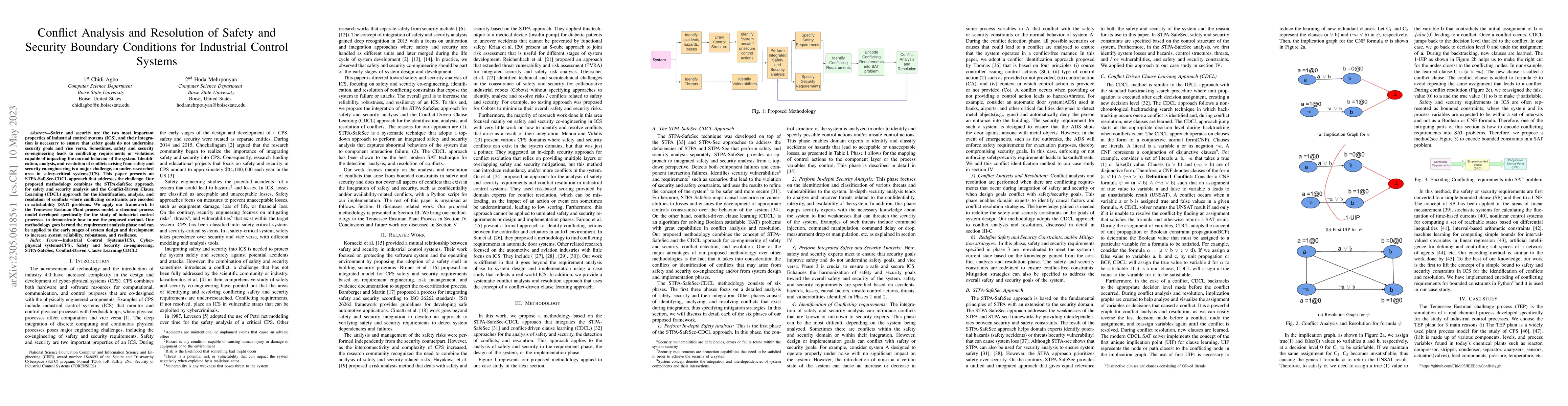Thumbnail for Conflict Analysis and Resolution of Safety and Security Boundary
  Conditions for Industrial Control Systems