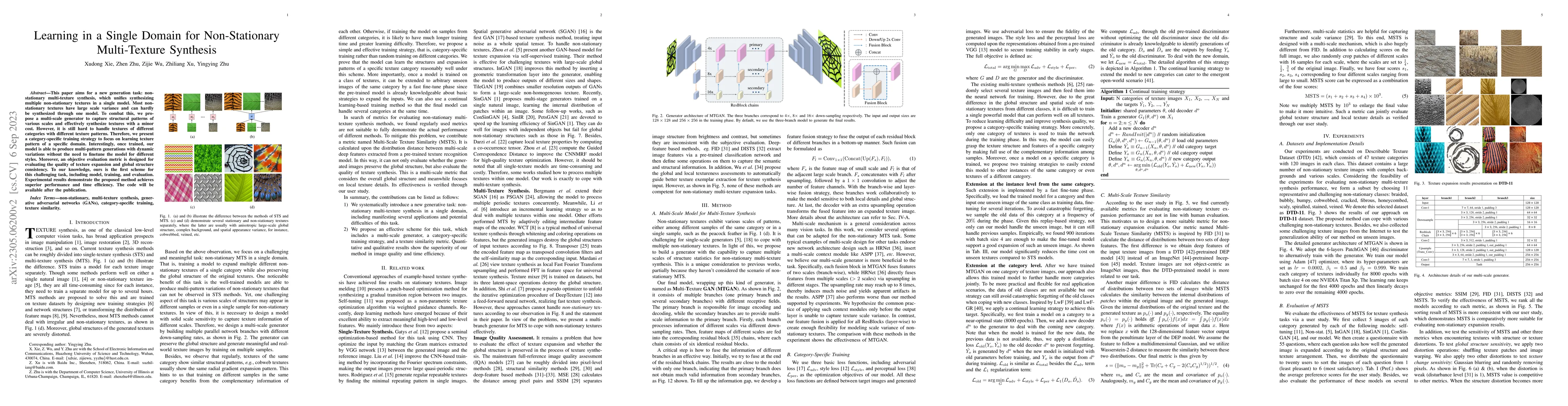 Thumbnail for Learning in a Single Domain for Non-Stationary Multi-Texture Synthesis