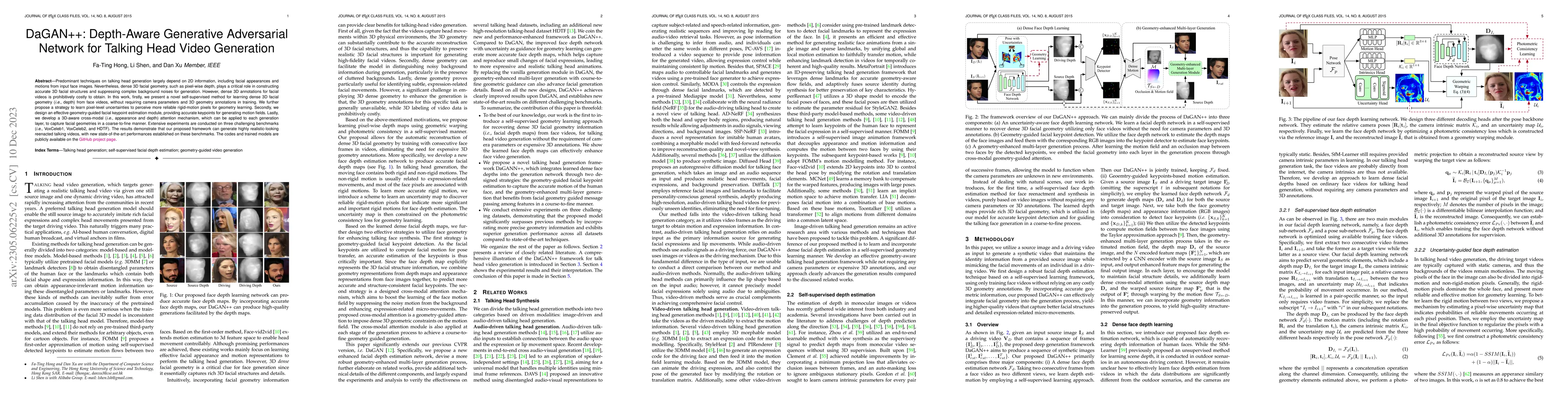Thumbnail for DaGAN++: Depth-Aware Generative Adversarial Network for Talking Head
  Video Generation