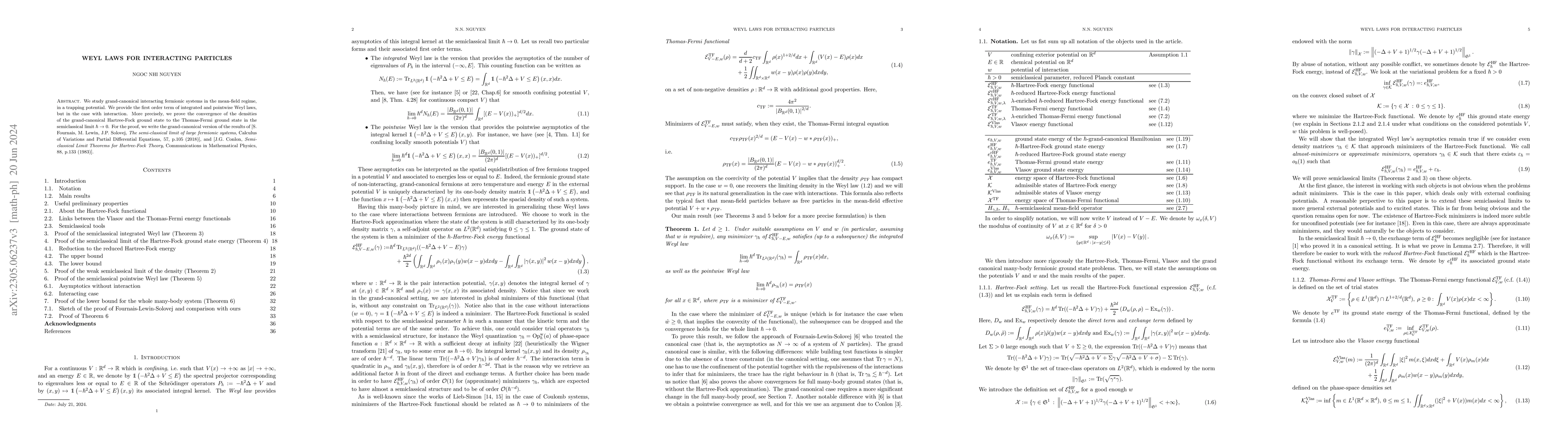 Thumbnail for Weyl laws for interacting particles