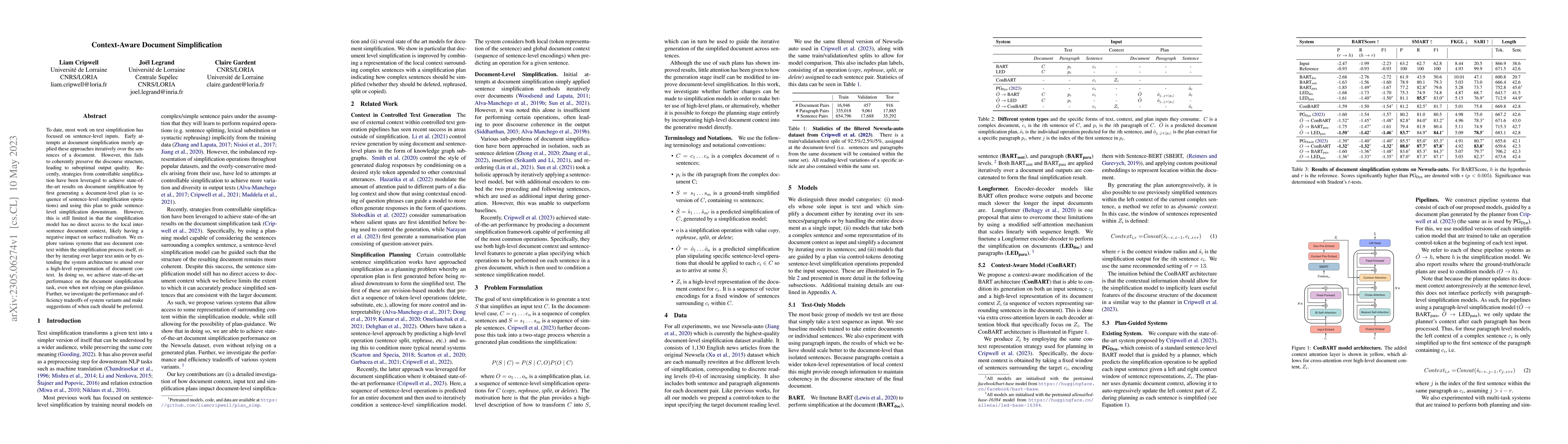 Thumbnail for Context-Aware Document Simplification