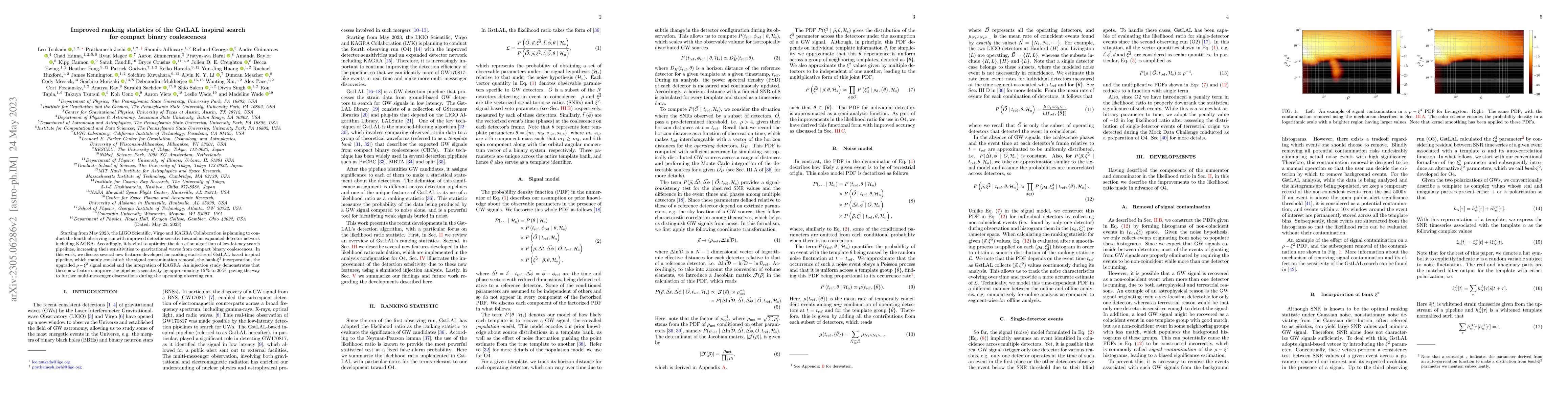 Thumbnail for Improved ranking statistics of the GstLAL inspiral search for compact
  binary coalescences