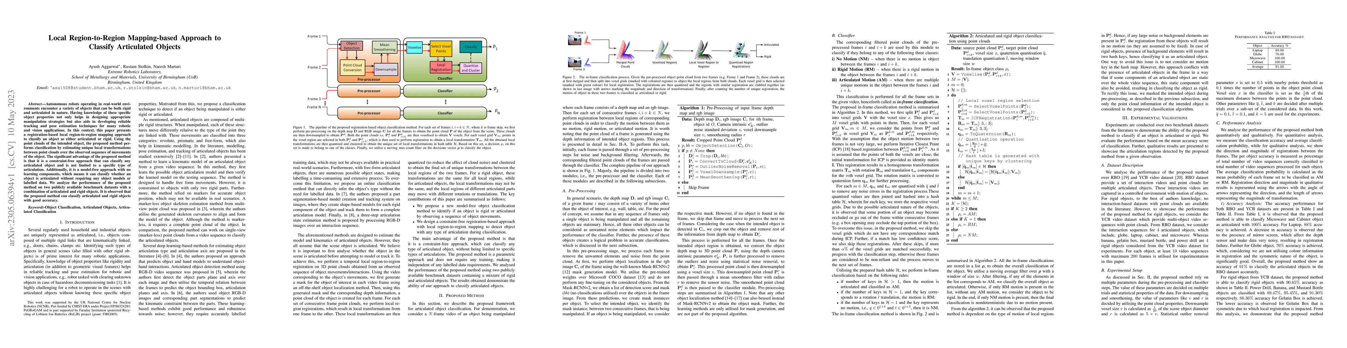 Thumbnail for Local Region-to-Region Mapping-based Approach to Classify Articulated
  Objects