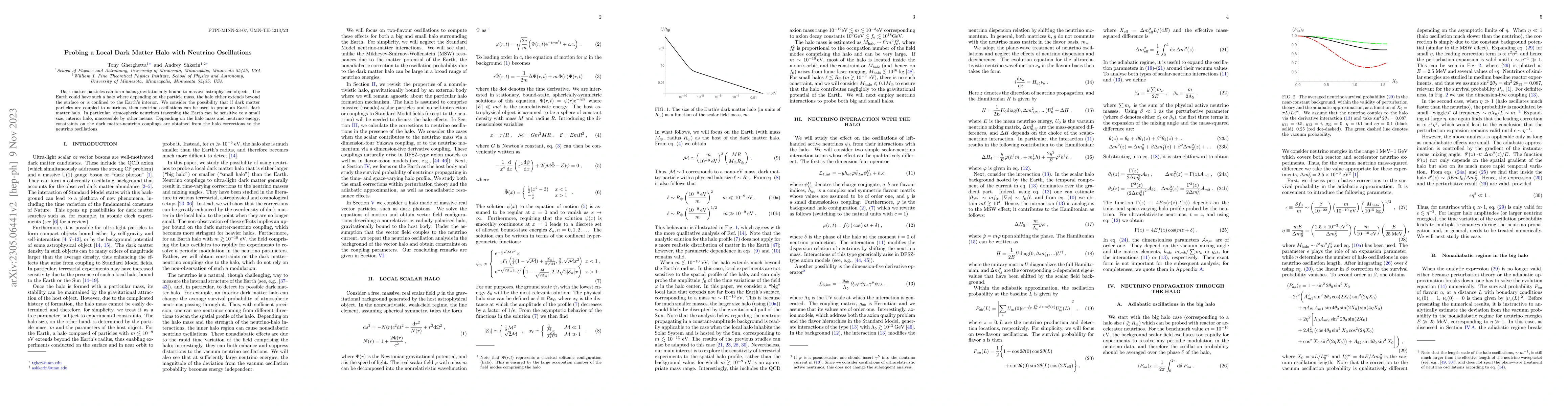 Thumbnail for Probing the Local Dark Matter Halo with Neutrino Oscillations