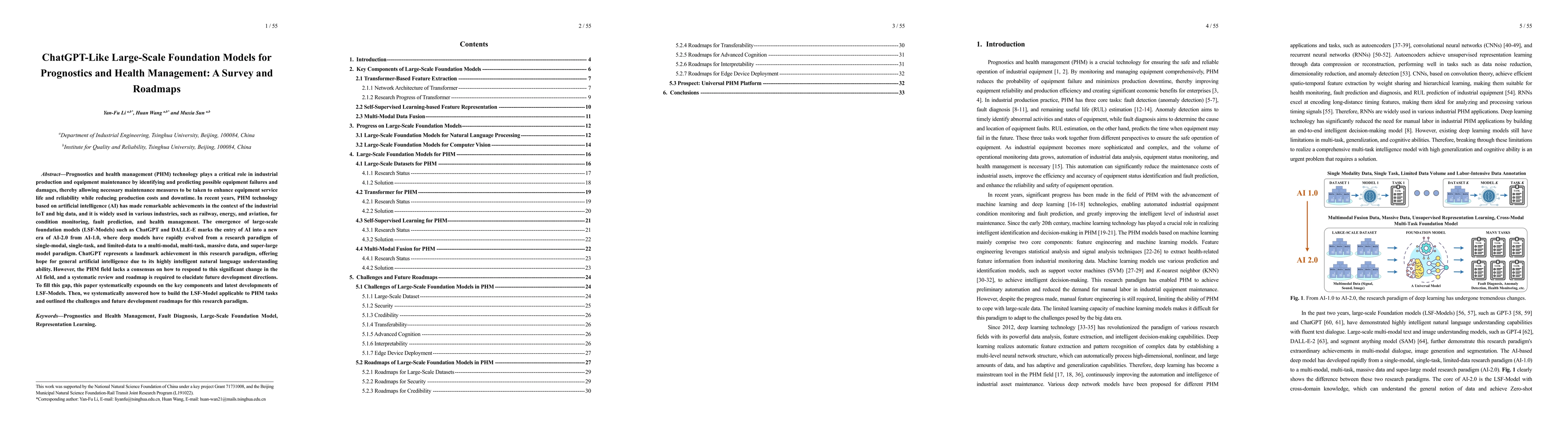 Thumbnail for ChatGPT-Like Large-Scale Foundation Models for Prognostics and Health
  Management: A Survey and Roadmaps