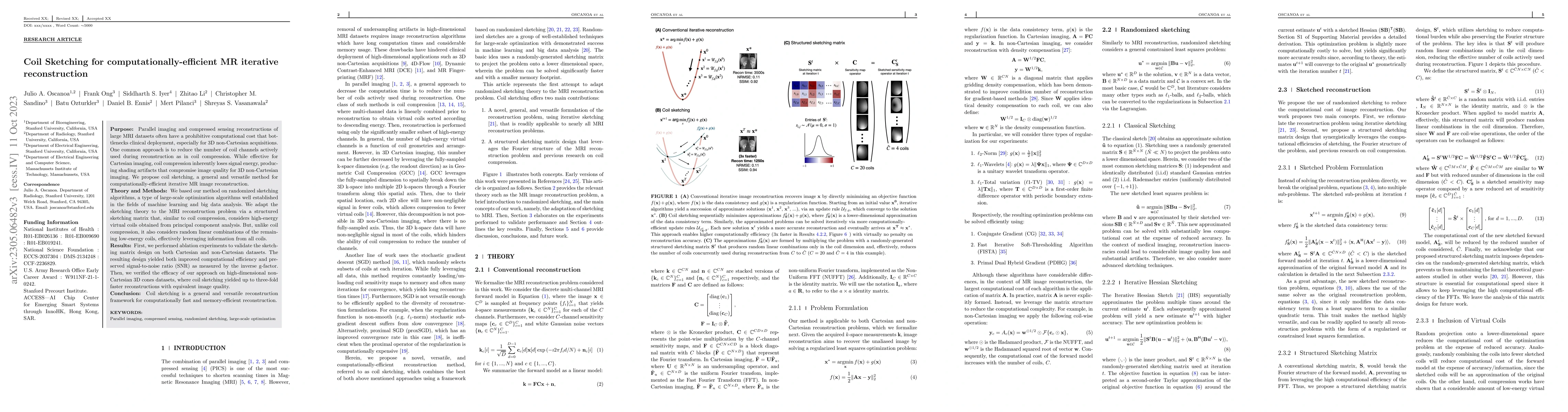 Thumbnail for Coil Sketching for computationally-efficient MR iterative reconstruction