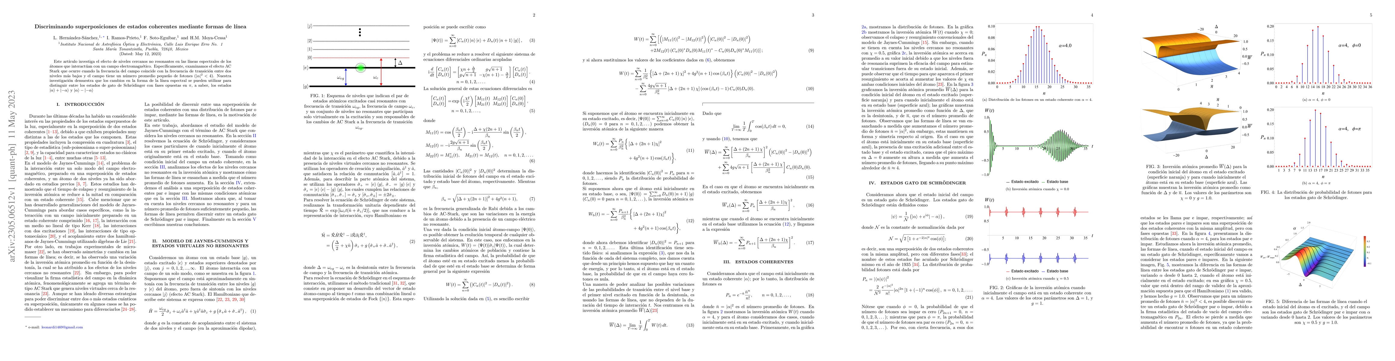 Thumbnail for Discriminating coherent states superpositions by line shapes