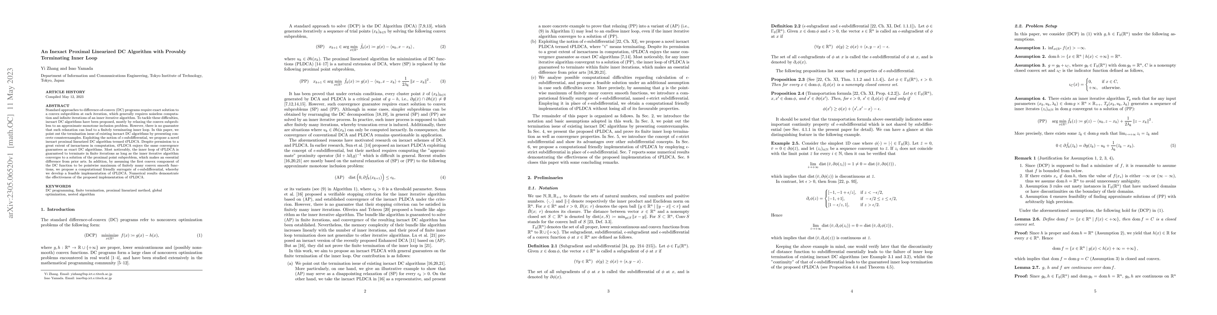 Thumbnail for An Inexact Proximal Linearized DC Algorithm with Provably Terminating
  Inner Loop