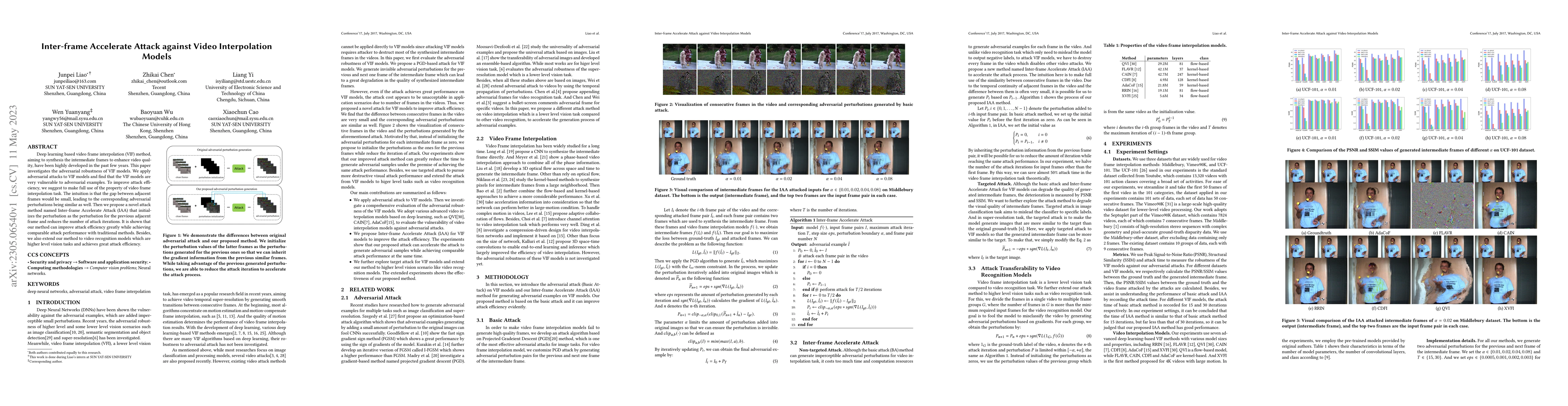 Thumbnail for Inter-frame Accelerate Attack against Video Interpolation Models