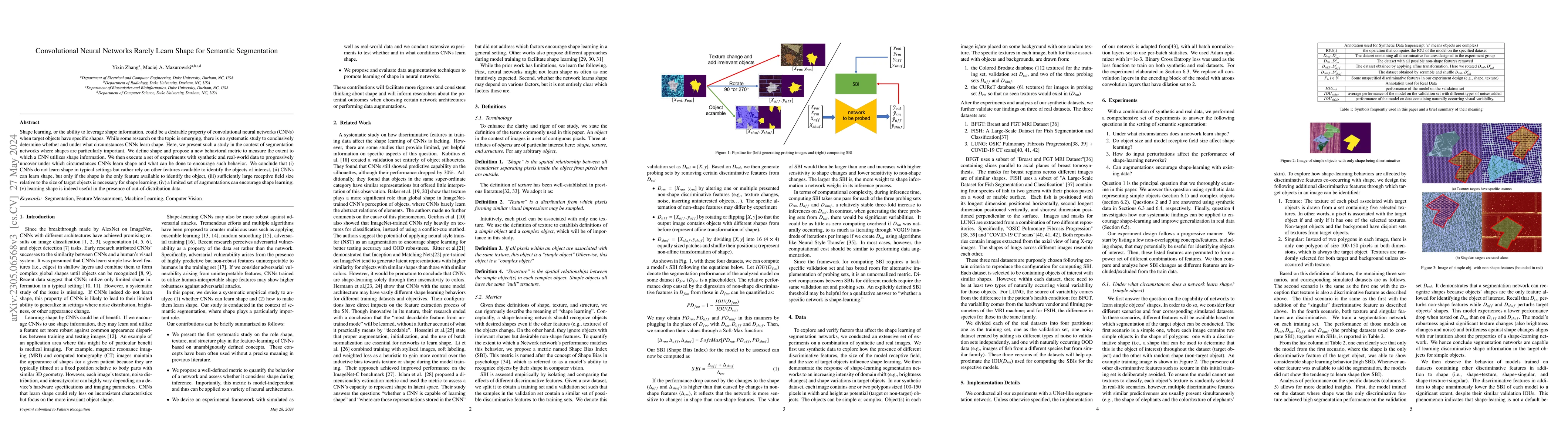 Thumbnail for Convolutional Neural Networks Rarely Learn Shape for Semantic
  Segmentation