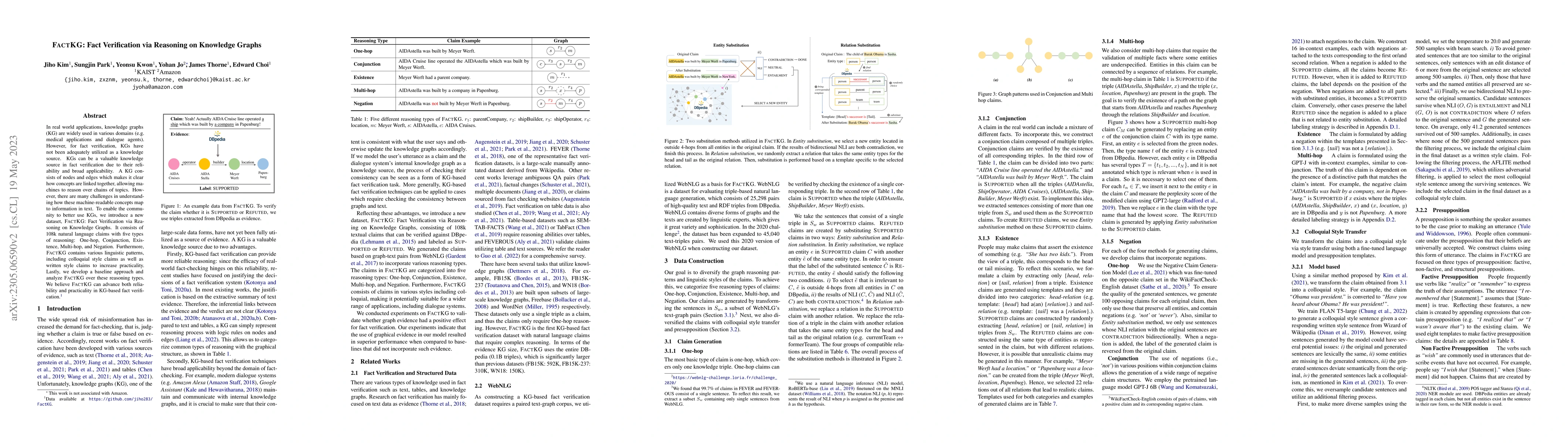 Thumbnail for FactKG: Fact Verification via Reasoning on Knowledge Graphs