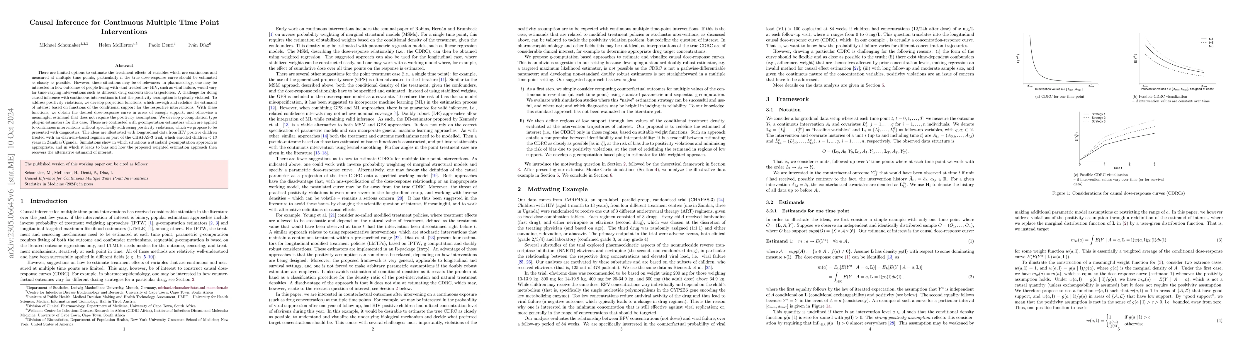 Thumbnail for Causal Inference for Continuous Multiple Time Point Interventions