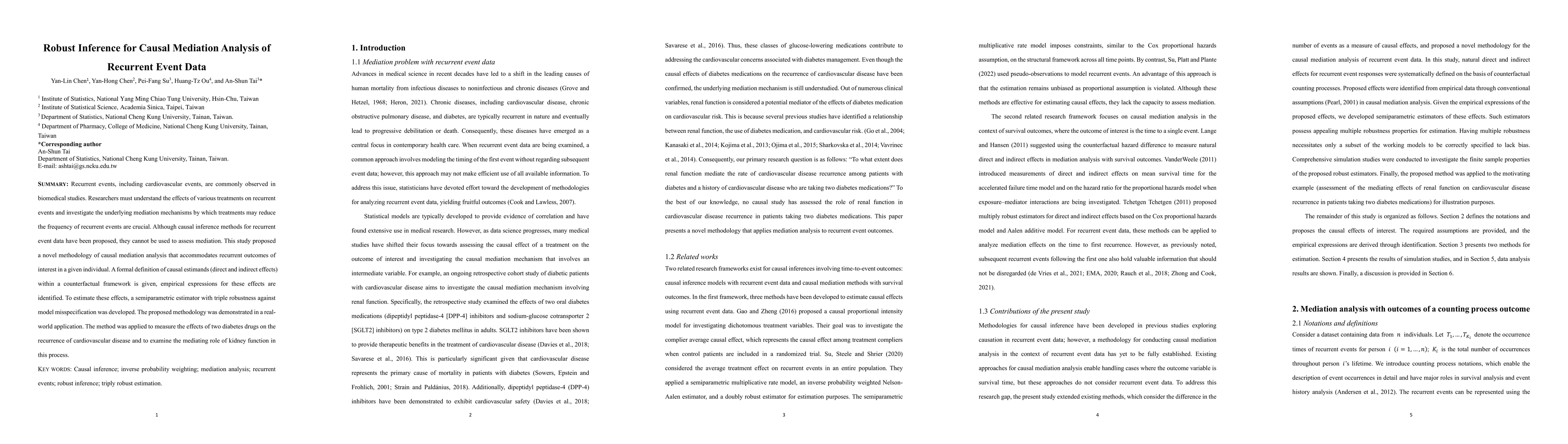 Thumbnail for Robust Inference for Causal Mediation Analysis of Recurrent Event Data