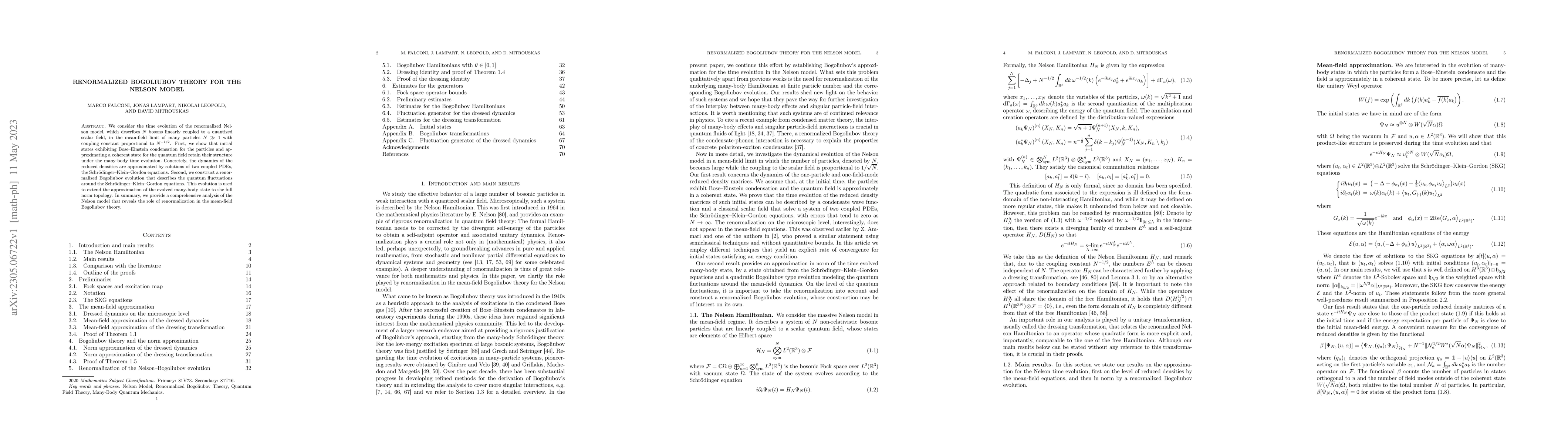 Thumbnail for Renormalized Bogoliubov Theory for the Nelson Model