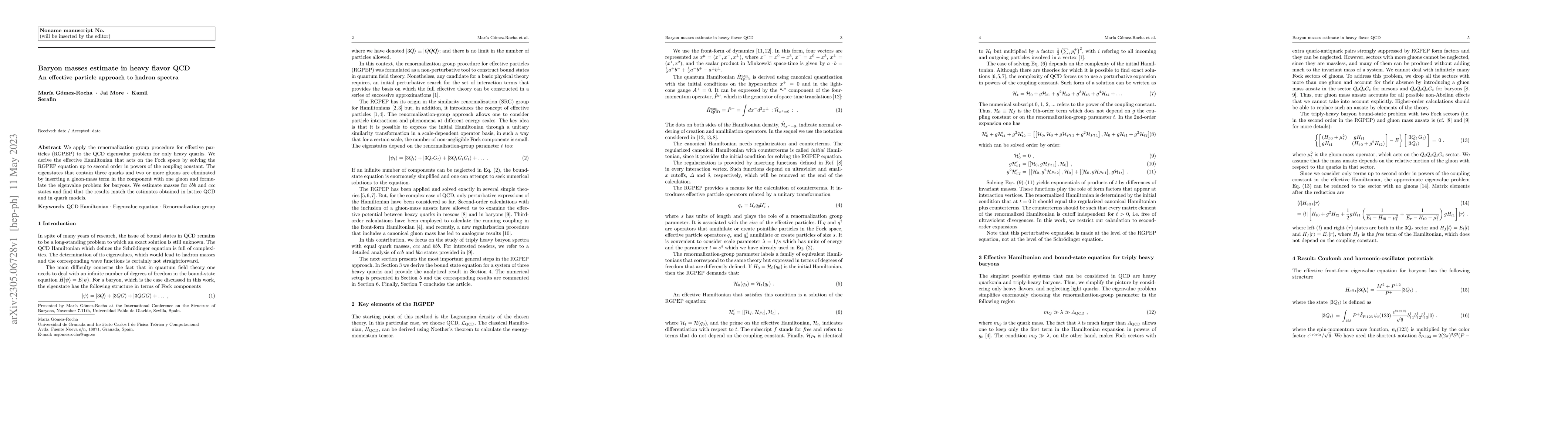 Thumbnail for Baryon masses estimate in heavy flavor QCD