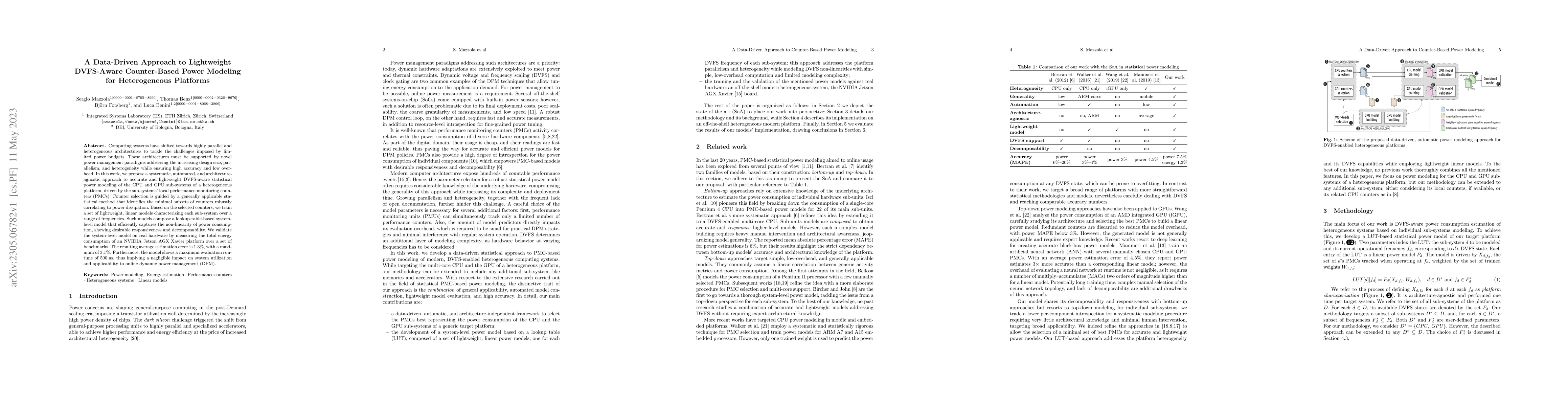 Thumbnail for A Data-Driven Approach to Lightweight DVFS-Aware Counter-Based Power
  Modeling for Heterogeneous Platforms