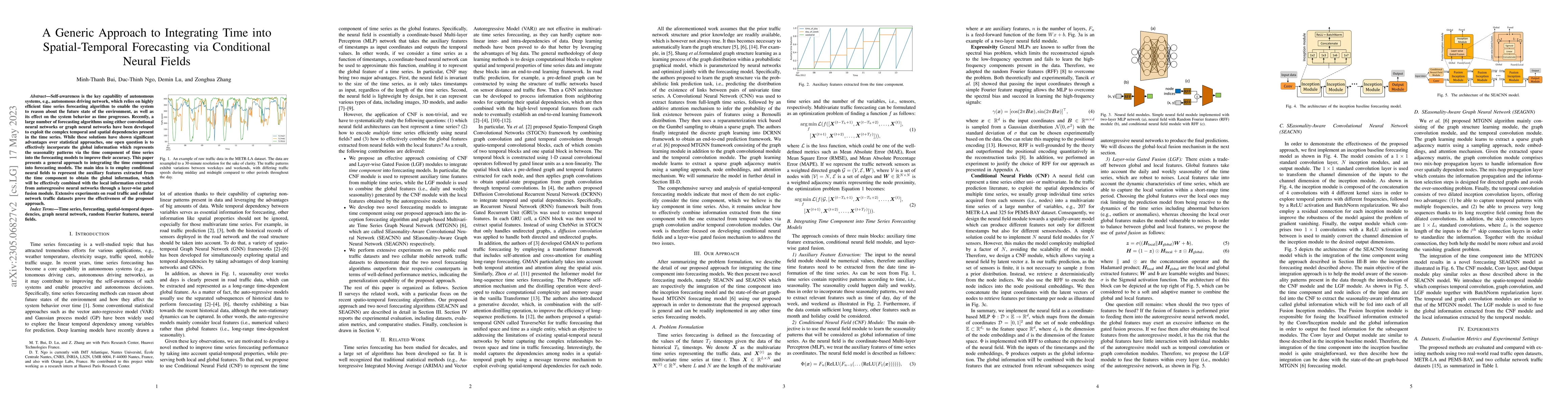 Thumbnail for A Generic Approach to Integrating Time into Spatial-Temporal Forecasting
  via Conditional Neural Fields