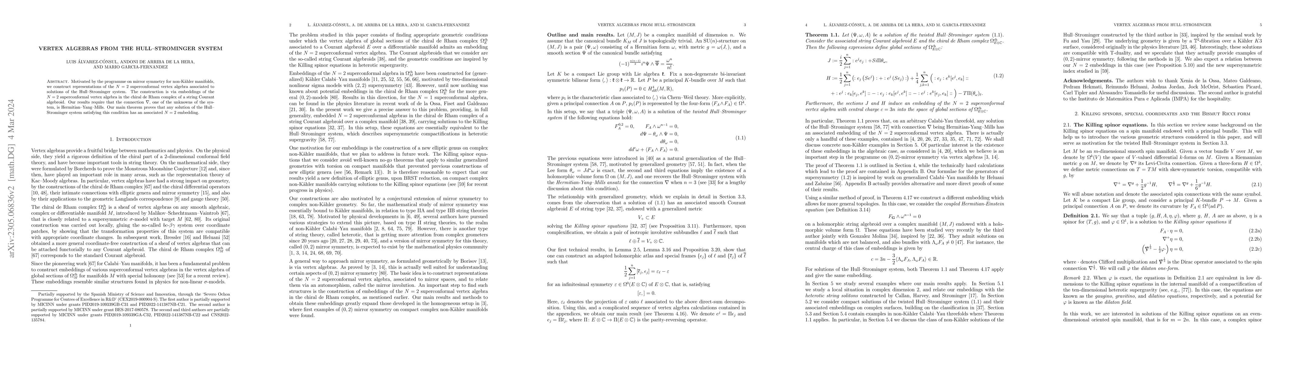 Thumbnail for Vertex algebras from the Hull-Strominger system