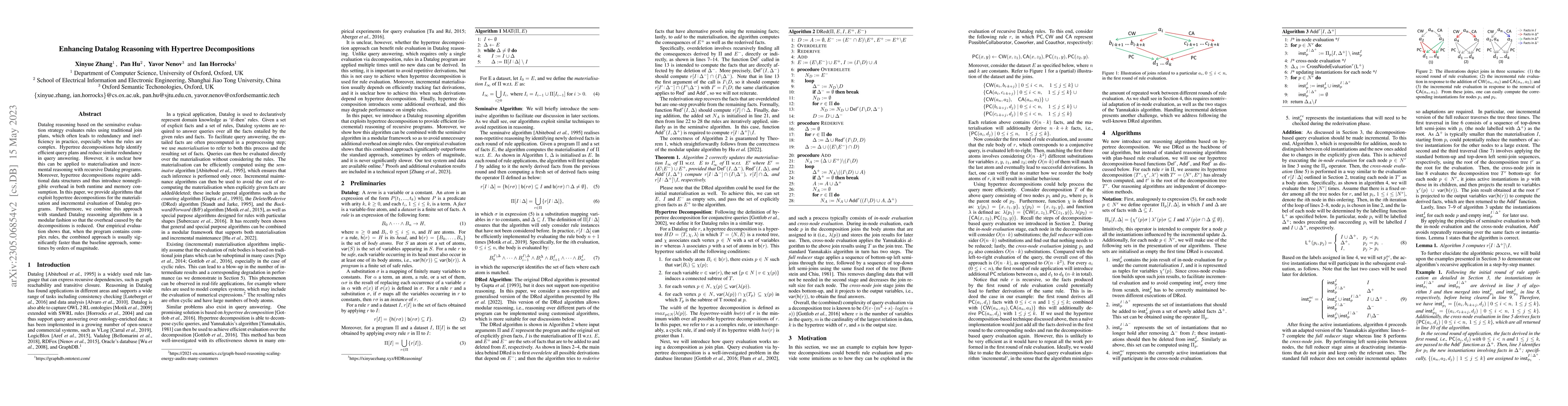 Thumbnail for Enhancing Datalog Reasoning with Hypertree Decompositions