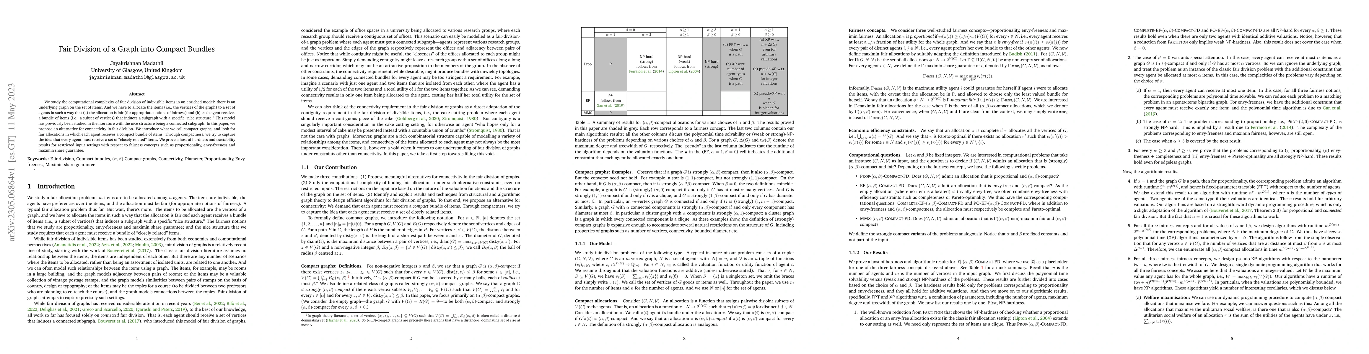 Thumbnail for Fair Division of a Graph into Compact Bundles