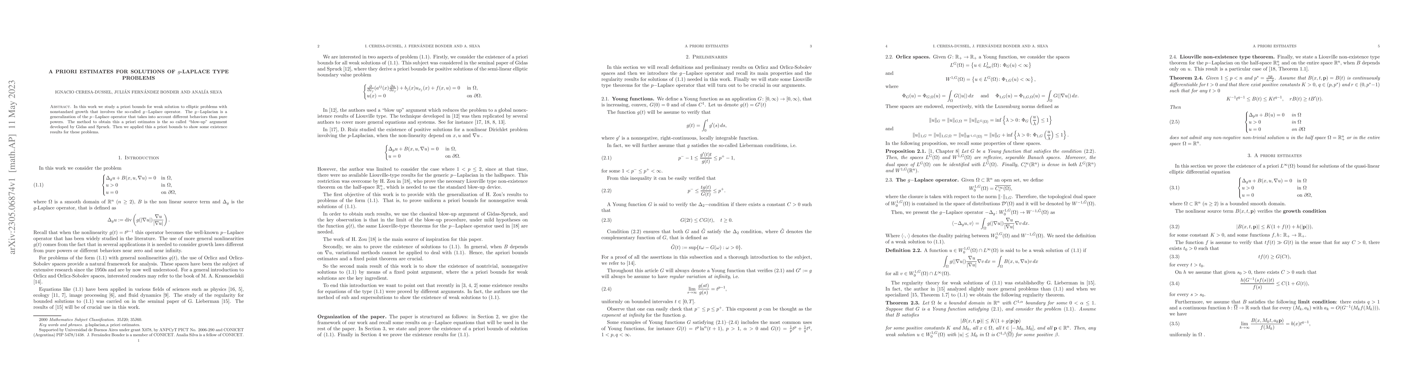 Thumbnail for A priori estimates for solutions of $g$-Laplace type problems
