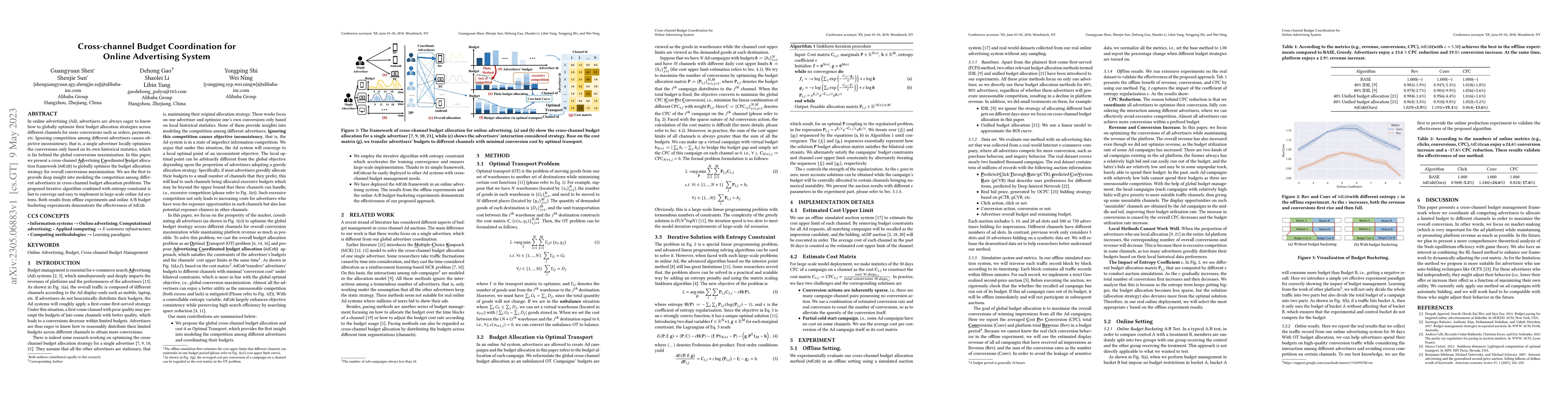 Thumbnail for Cross-channel Budget Coordination for Online Advertising System