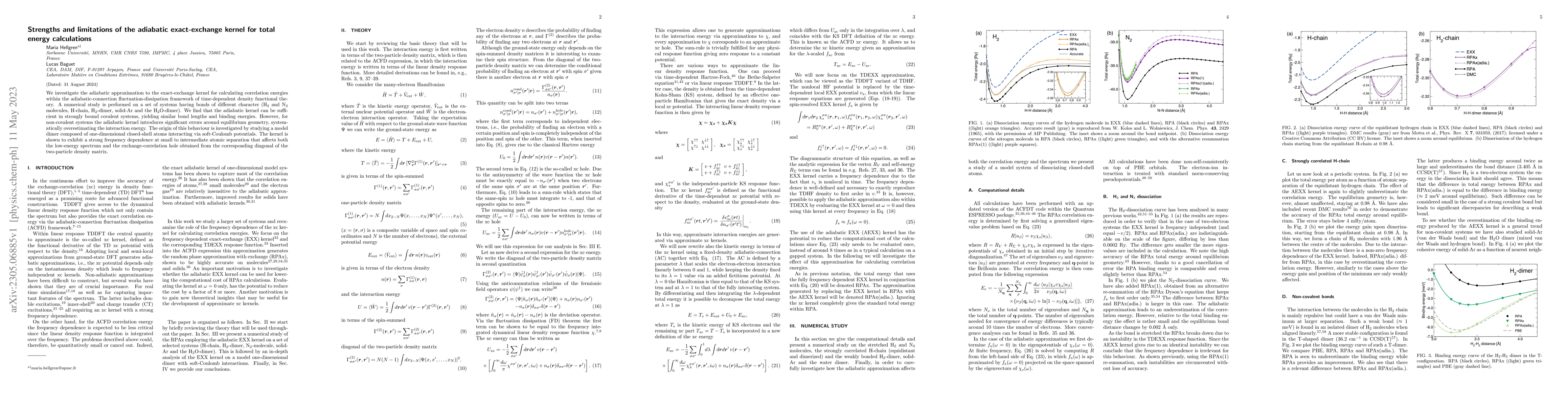 Thumbnail for Strengths and limitations of the adiabatic exact-exchange kernel for
  total energy calculations