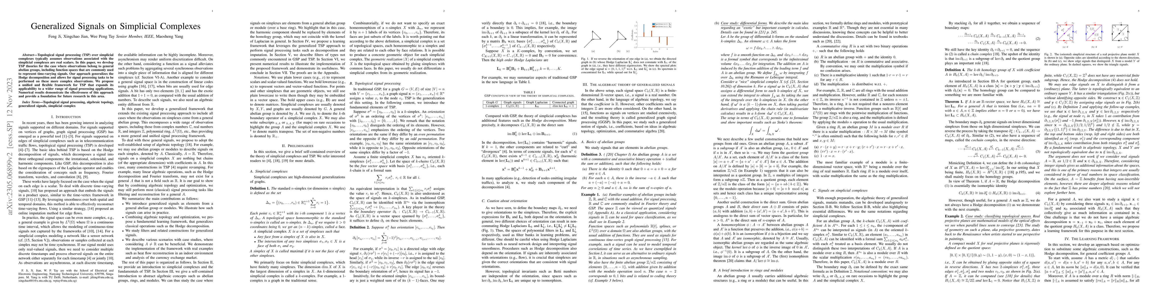 Thumbnail for Generalized signals on simplicial complexes