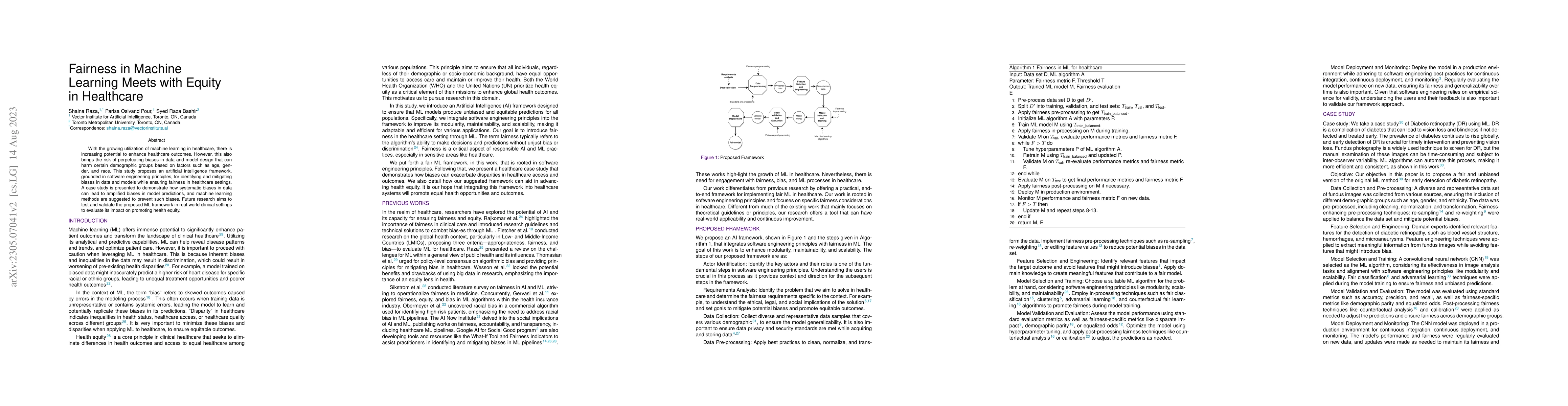 Thumbnail for Fairness in Machine Learning meets with Equity in Healthcare