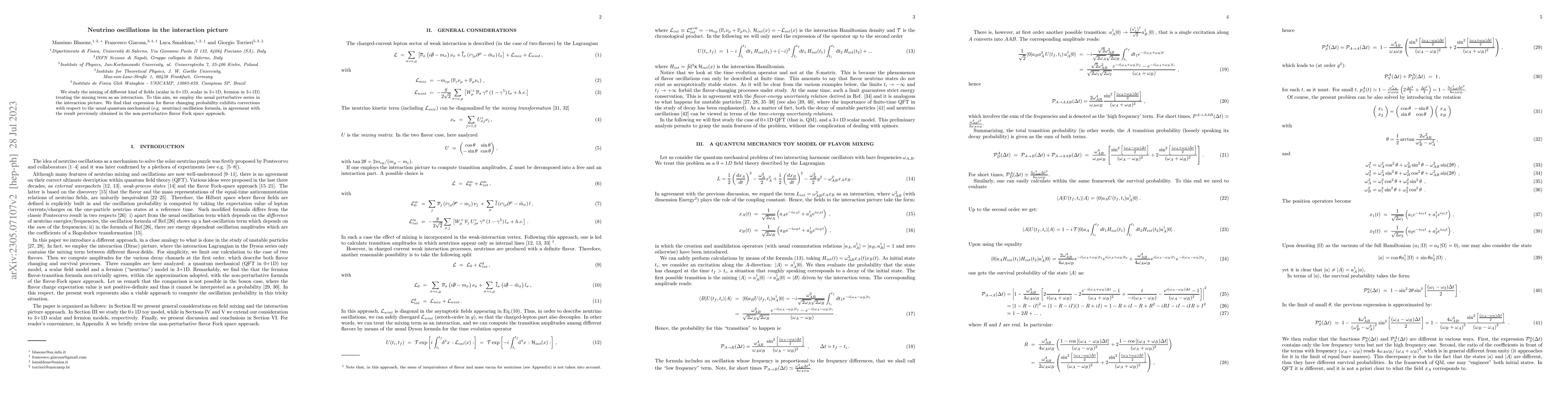 Thumbnail for Neutrino oscillations in the interaction picture