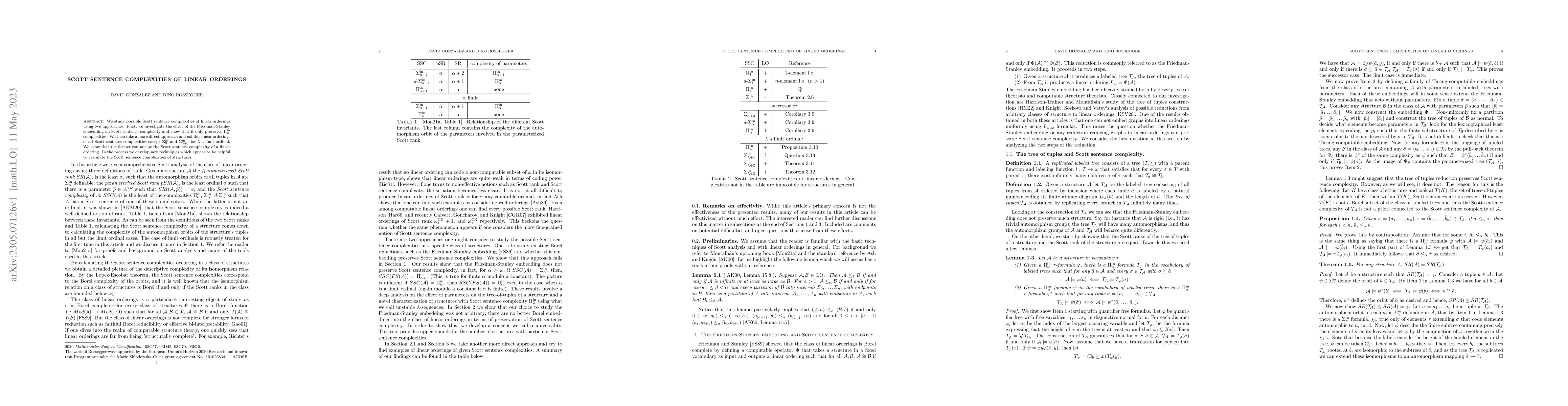 Thumbnail for Scott sentence complexities of linear orderings