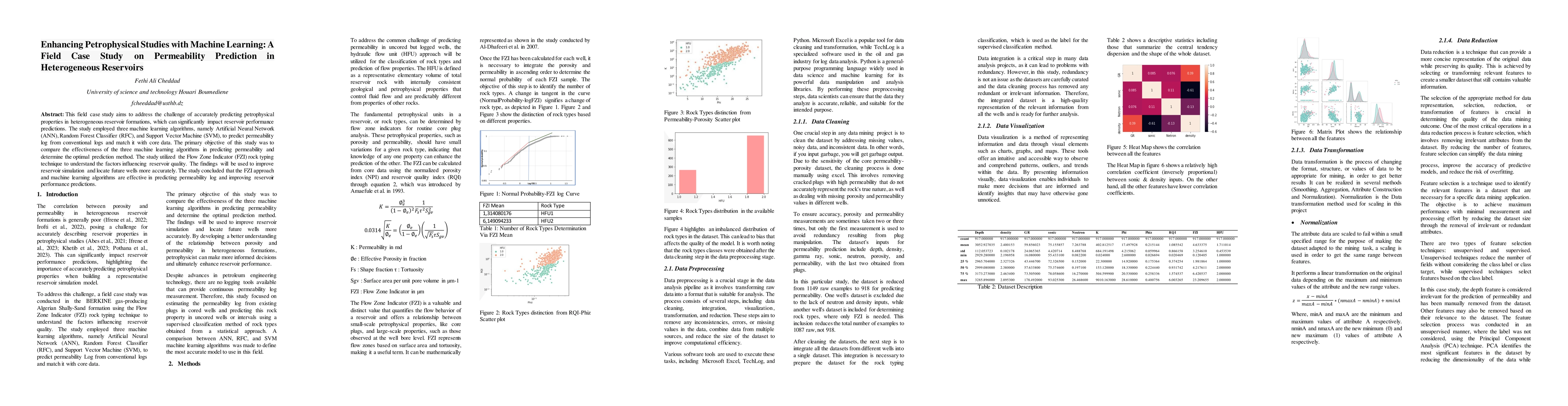 Thumbnail for Enhancing Petrophysical Studies with Machine Learning: A Field Case
  Study on Permeability Prediction in Heterogeneous Reservoirs